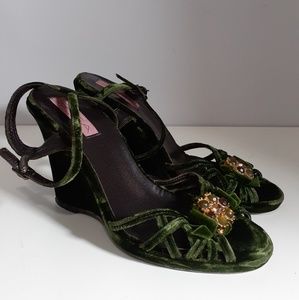 Spiga Velvet Sandals